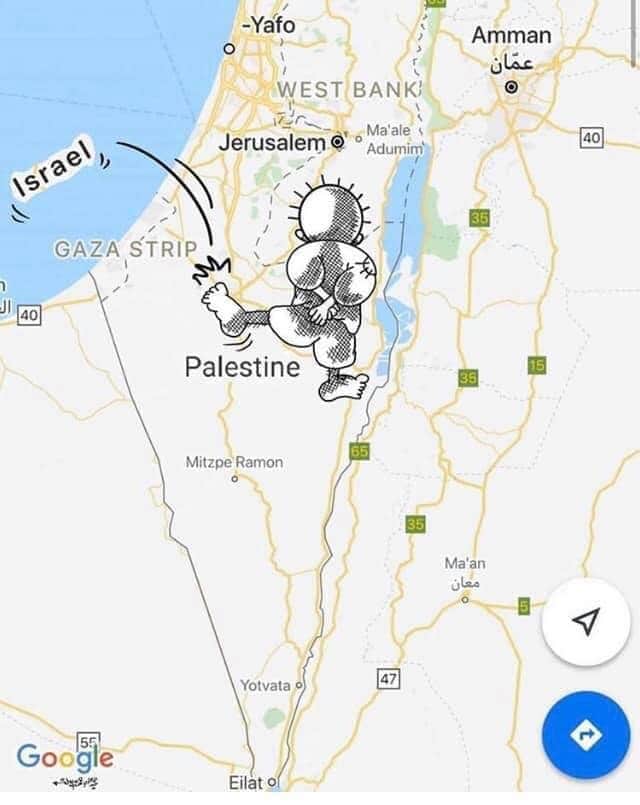 TUNScientific's tweet photo. It's Palestine and will be Palestine forever ✌#Goolemaps https://t.co/XX7ObwGUWo