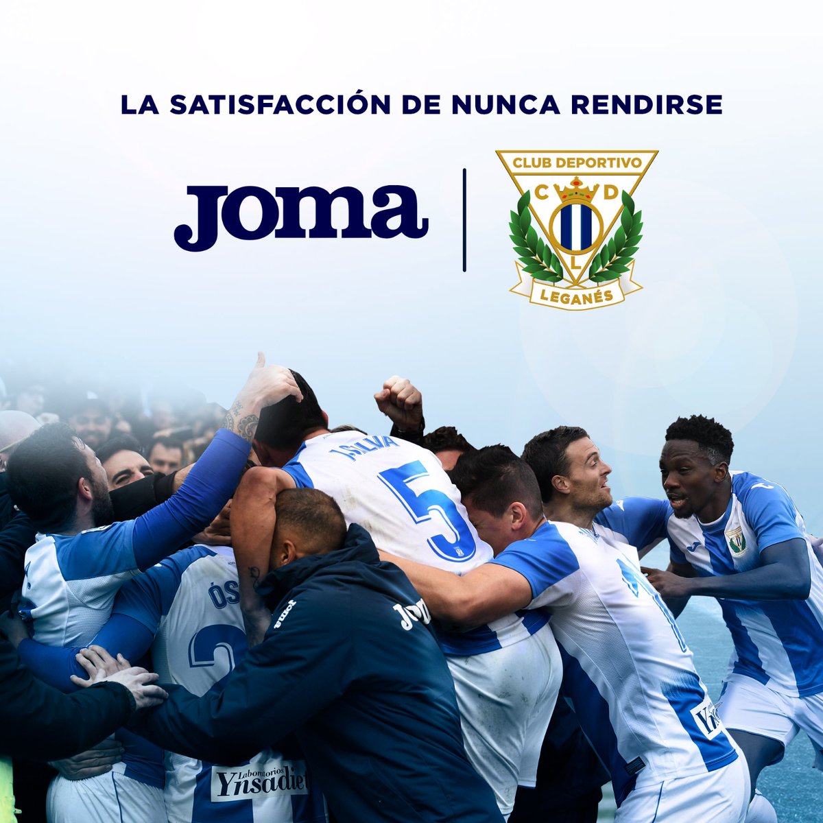 Mucho ánimo @CDLeganes estuvimos, estamos y ESTAREMOS con vosotros. Sois un gran #JomaTeam #SoloporDeporte https://t.co/Zu624WiMGT