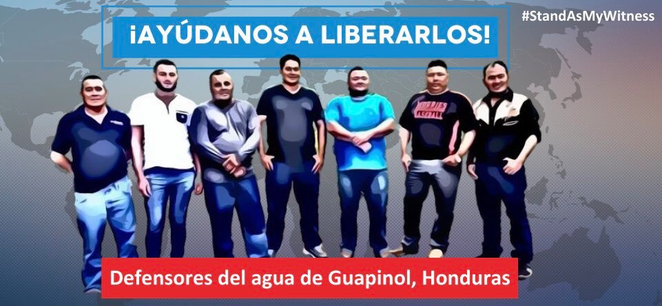 LaVozdeCOPA's tweet photo. Los defensores ambientales de Guapinol, #Honduras, están detenidos por defender el derecho al agua. Con la pandemia de #COVID__19 su vida corre peligro dentro de la cárcel, ¡ayúdanos a liberarlos! ✊🏽
https://t.co/9hLwMjEUGA https://t.co/uZTyTzU86R