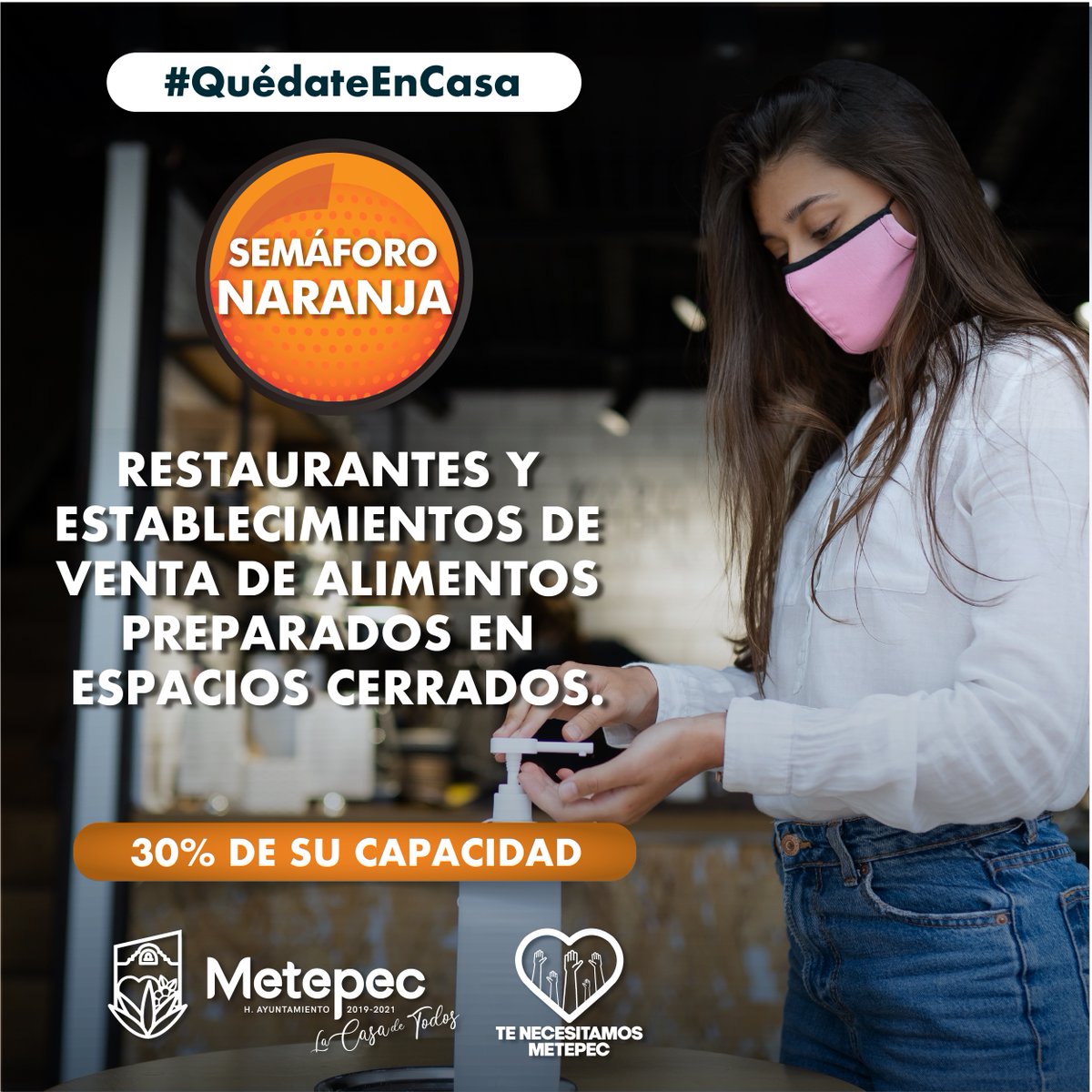 GabyGamboa_S's tweet photo. Este lunes cambiamos a #SemáforoNaranja. En el regreso paulatino de actividades y reactivación económica, el reto sigue siendo evitar más contagios de #COVID19, manteniendo todas las medidas sanitarias.

En esta nueva etapa, es fundamental que todos actuemos con responsabilidad. https://t.co/oDN85r5NmB