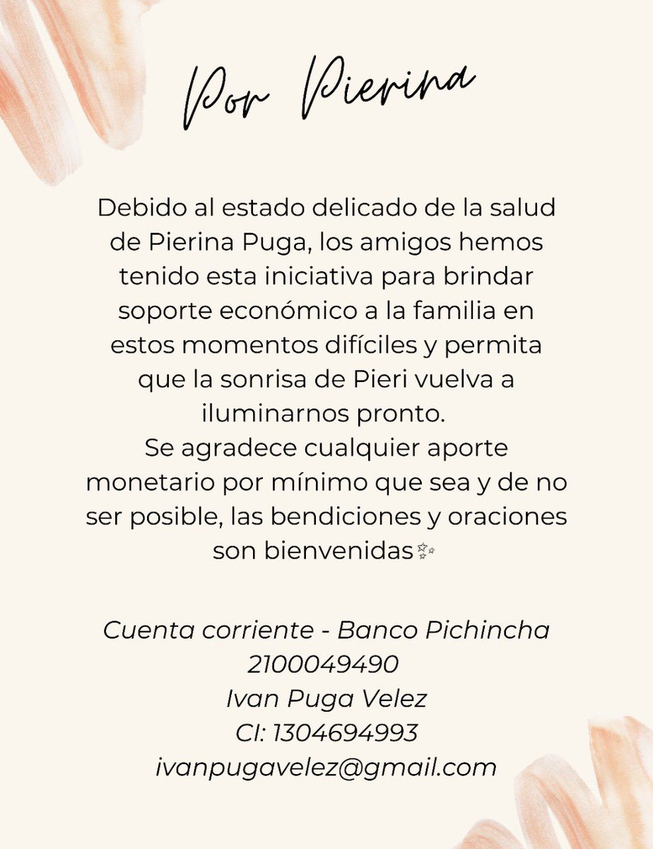 Donaciones en el 🇪🇨🙏🏽❤️