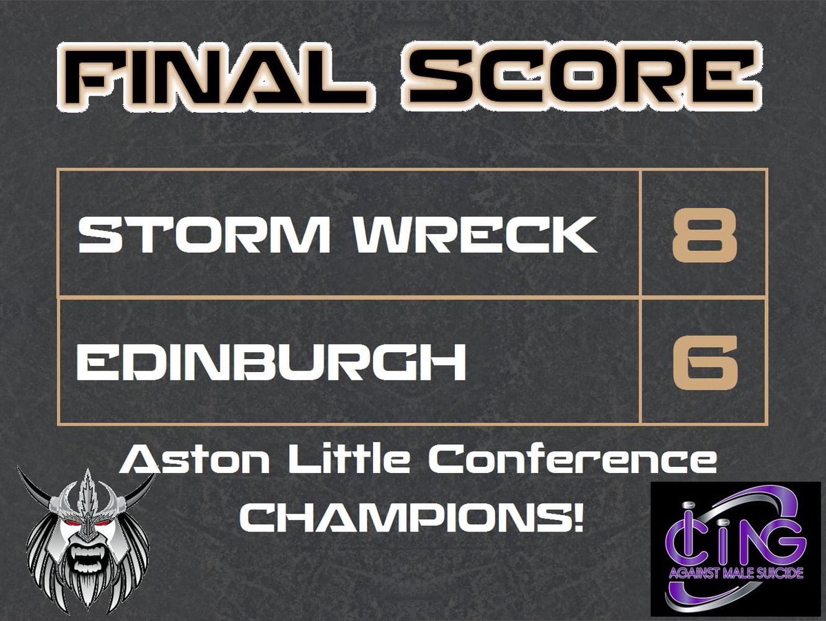 A big 8-6 win today, to clinch our conference!
Now we wait to find out our opponents for the playoffs rounds!