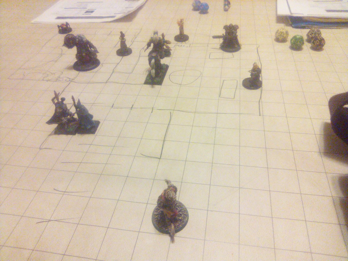 timewarpvortex's tweet photo. TimewarpVortex session today. Centaur player almost gets eaten, ratling makes friends with a troll chef, reptilian looted a dwarf, and our spider player ate bugs around a litrine. #TwV #TimewarpVortex #tabletopgames #tabletop #roleplaying #RPG #miniatures #fantasy #games #dwarf https://t.co/95Ou9kakTZ