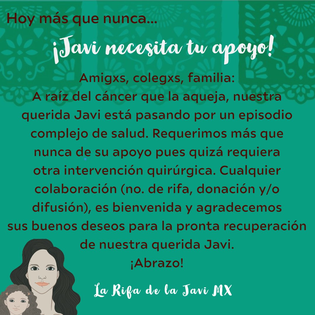 gaytanariza's tweet photo. Es muy probable que si tú estuvieras en una situación de salud crítica, Javiera te ayudaría aunque no te conociera.

Por favor, apoya a Javi, si no económicamente, con RT. 

https://t.co/s6iMCbOyz7 https://t.co/mqDQ9SCNiR