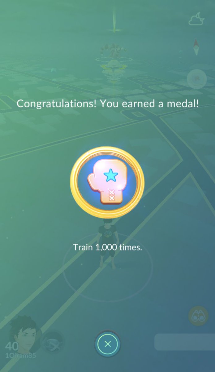 1Oiram85's tweet photo. Definitely one of the most annoying medals to earn in #PokemonGo when you started your account after the gym update in 2017! https://t.co/G96lthJ3Oj