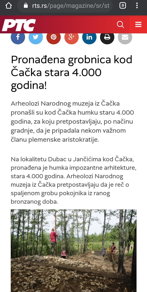 JelenaMKandic's tweet photo. What for?
Albanians being ignorant and dont know world history well?
For not nowing about #RomanBath in town of #Čačak?
Or ancient #Illyric burrial site #Tumuli in #Atenica (5km from town)?
Or archeological sites #Gradina #Jelica & #Dubac #Jančići #Vrnčani from 3000 B.C.?! https://t.co/0rX3mTpY20
