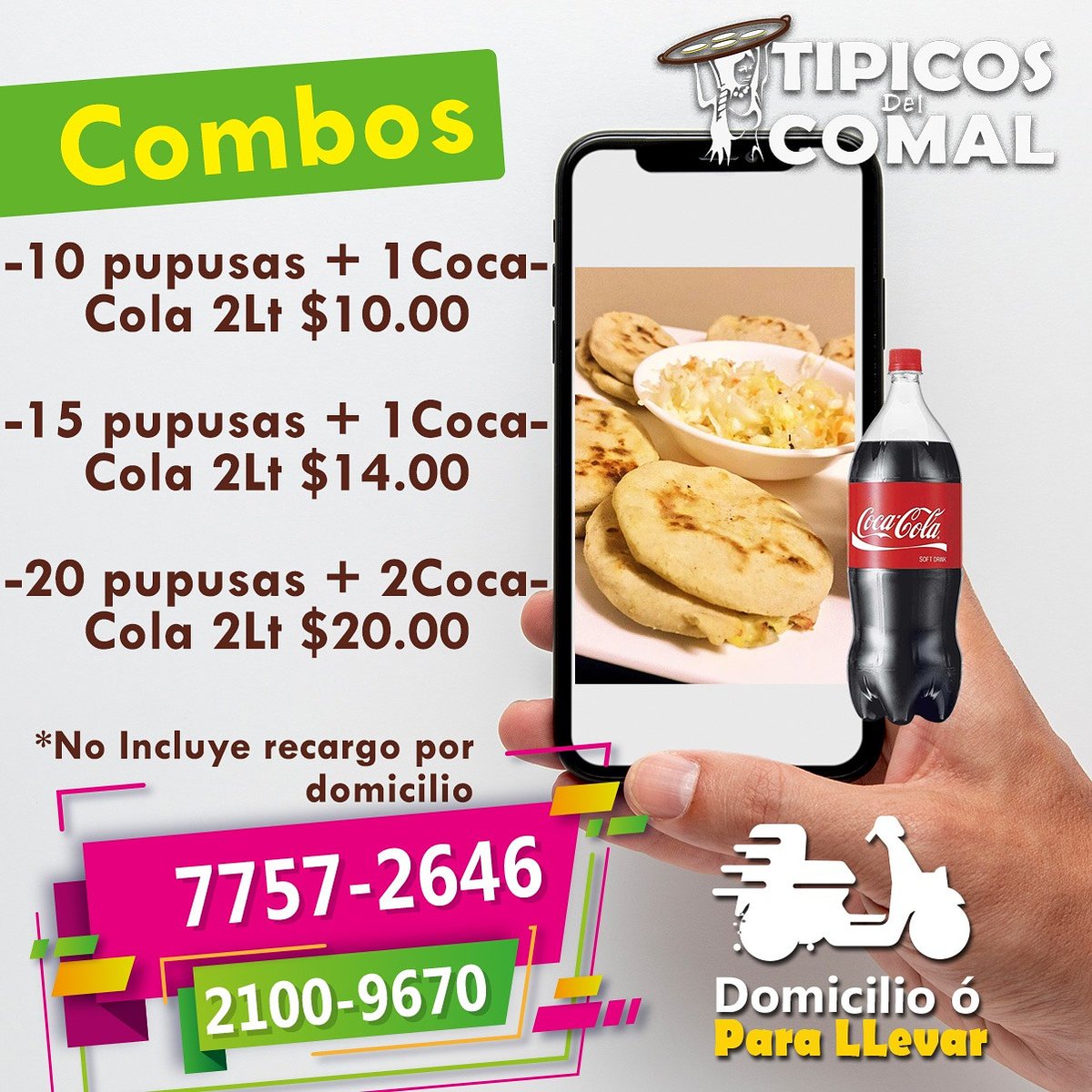 Emerson_Gamez's tweet photo. #SiHay #Tamales de #Elote #Chipilin y de #pollo, deliciosos #Nuegados #Torrejas #empanadas #Atol de #Elote y #SemillaDeMarañon desde las 4:30pm las #Pupusas #AlComal #Chocolate a
#Domicilio o #ParaLlevar
#ApoyaAlEmprendedorLocal
2100-9670 #Whatsapp 7757-2646 https://t.co/OL4y9DEObC