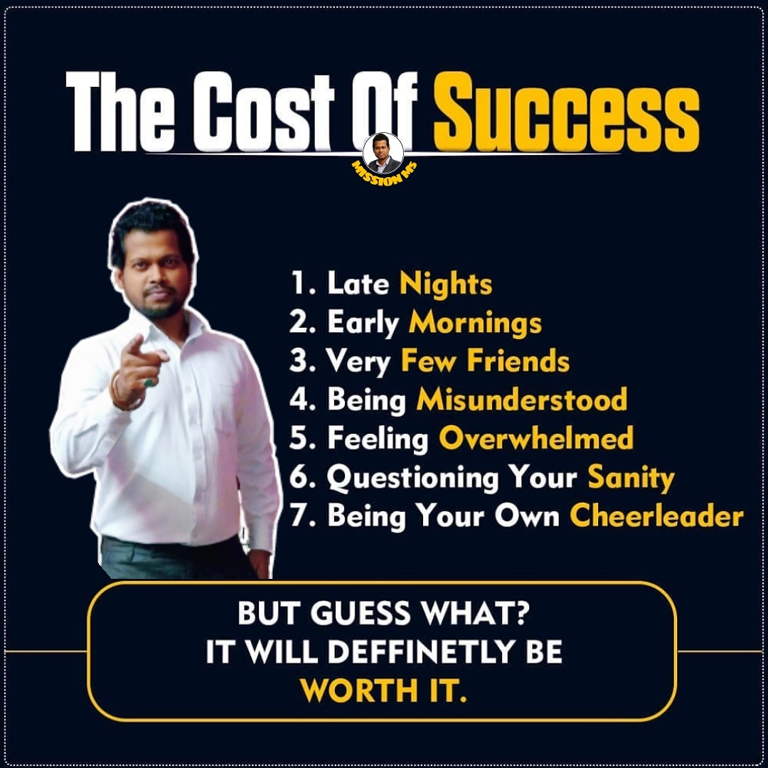 imohiit's tweet photo. The difference between a Successful person and others is not a lack of Strength, not a lack of Knowledge, but rather a Lack of Will.👈

Are You Willing to Pay the Cost Of Success ❓

👉Follow #MissionM5 

#likeforlikes #likeforfollow #entrepreneurship #DigitalEntrepreneur https://t.co/3AAy5NuBfK