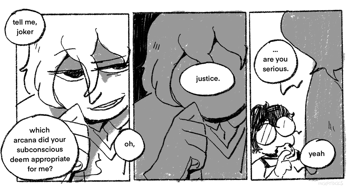 [persona 5] if IM justice and YOURE justice then whos driving the monamobile [1/2] 