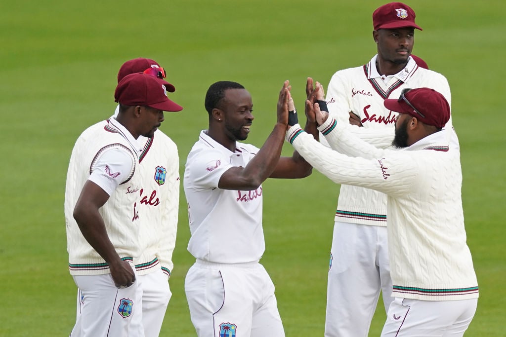 The very West Indies, who roared at Ageas Bowl, looked out of sorts at Old Trafford. (Credits: Twitter/ West Indies Cricket)