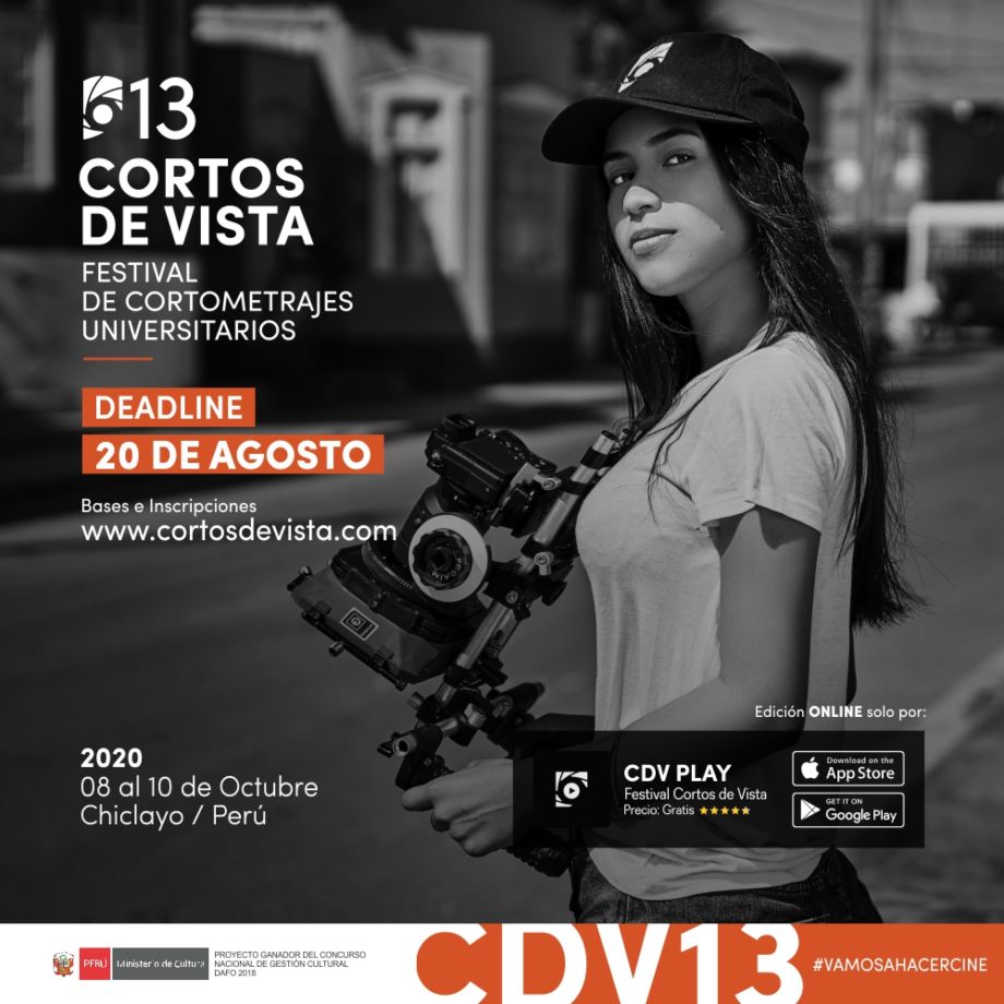 agendacix's tweet photo. 🎥 #CortosDeVista #Convocatoria
Inscríbete y participa en la 13.ª edición del Festival Cortos de Vista.
🗓 Fecha límite: 20 de agosto de 2020.
📱 Informes: WhatsApp 978 745 771.
Leer detalles de la convocatoria: https://t.co/gQu4gWLRfZ. https://t.co/PJlPxFOe3u