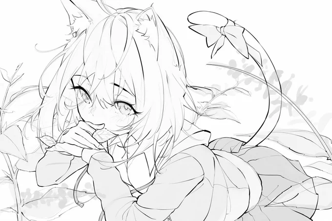 Neko-nyan,
#sketch #illust 