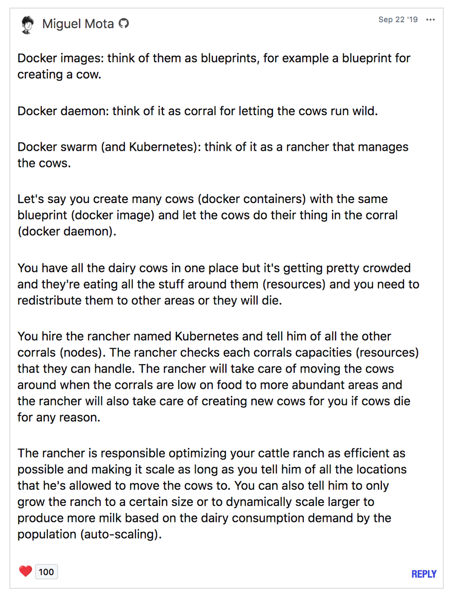 Explain Kubernetes to me like I'm Five

Thread: dev.to/inidaname/expl…