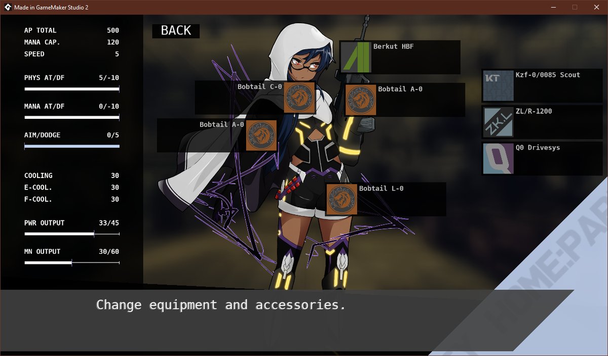 A_Kei_KI's tweet photo. Making little improvements as I translate - added some pointer lines to give the equipment buttons some room to breathe, and due to stuff like white capes I gave portraits a per-character color filter in this menu #gamedev #indiedev #Slick2D #Java https://t.co/ACc9mB3wsH