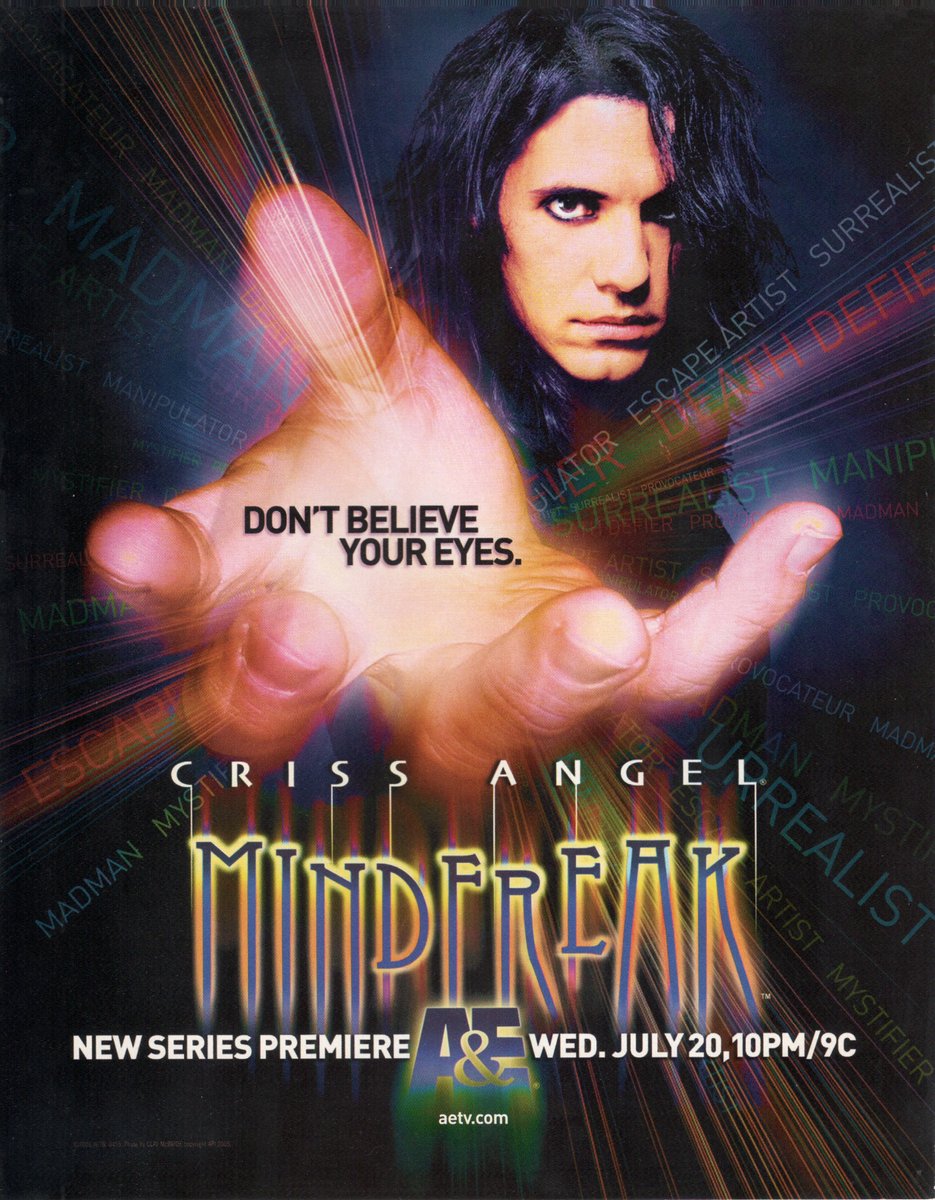 versifier146's tweet photo. Tomorrow is July 20 - a significant date for @CrissAngel in many ways, the most important is that #Mindfreak turns 15 years old!! I am planning to celebrate in a BIG way. Check back tomorrow, trust me, you're going to love this :D https://t.co/lho5bNz8T3