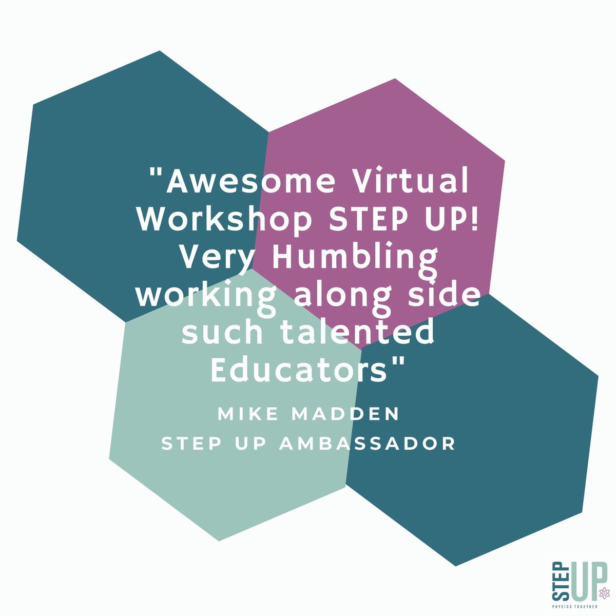 STEPUPphysics's tweet photo. A big congratulations to all our 2020-2021 Ambassadors who have officially completed their Summit! We look forward to the many great things our Ambassadors will do to help spread our mission! #STEPUPsummit #STEPUPphysics https://t.co/Cfz2oAm3py