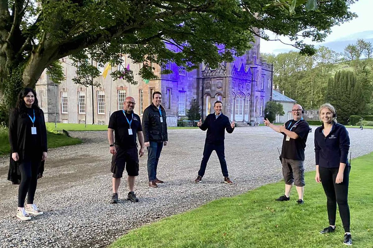 edmcmullan's tweet photo. Working with the best production team and host @StephenMulhern for #homefest at @GlenarmCastle https://t.co/ZLpE1jQdxt