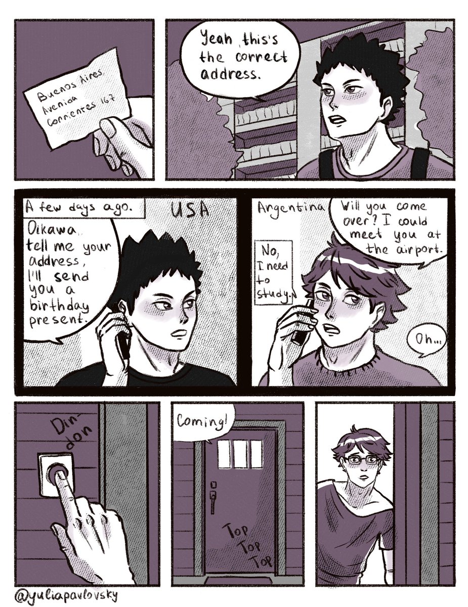Happy birthday the final boss Oikawa
Day 6: his favorite kind of surprise
I hope you don't get lost in my story line, in a black frame kind of flashback?
#OikawaDay #OikawaWeek #OikawaWeek2020 #oikawa #Haikyuu