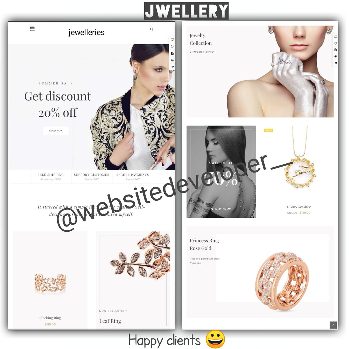 IfazAshraf's tweet photo. Best website in best price
#jewelry 
#jewellery 
#Versatile #BusinessWoman #jewellers #FreeGamingPCFriday #RamMandir #Wishing #flyingbeast #TwitterTrends #Beebom2M #badabusiness @dr_vivekbindra #Website #Instagram #facemask #COVIDー19 #covid19 #discount #Worldwide #sundayvibes https://t.co/4619ctzHl8