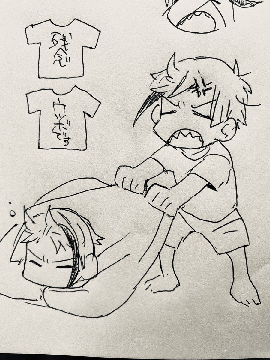 朝の一発描き
月曜日だねえ 