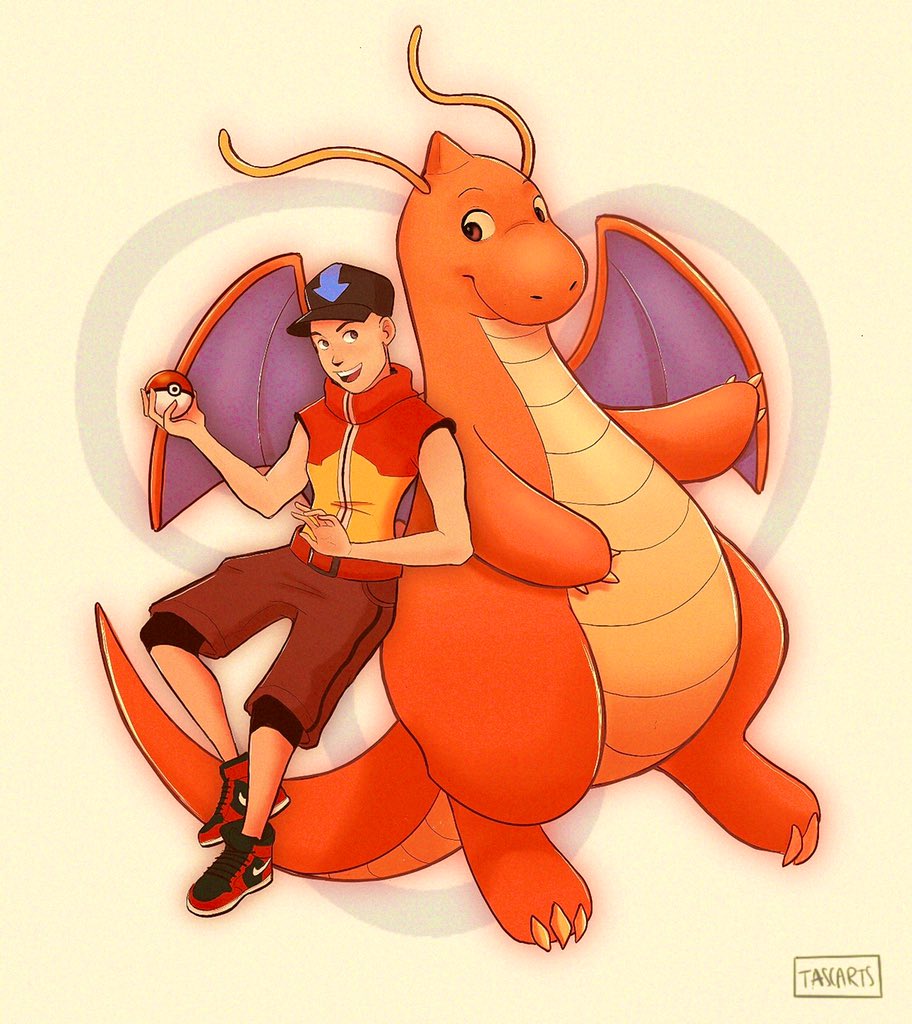 tascarts's tweet photo. Part one of mixing ATLA + Pokemon!
Dragonite is known for being a kind-hearted and protective pokemon, so I really think it would be Aang’s main choice 
#avatar #atla #pokemon #fanart https://t.co/xCFgTAmlbO