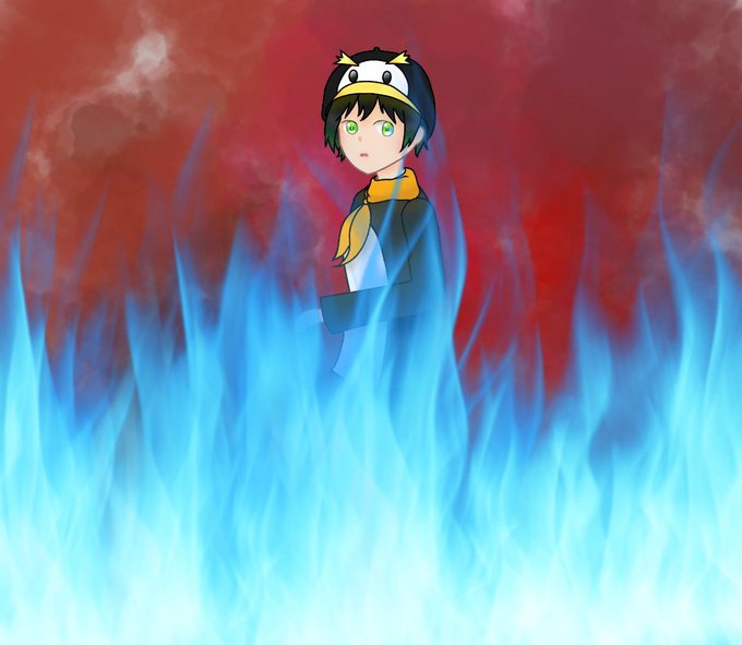 青い炎のtwitterイラスト検索結果