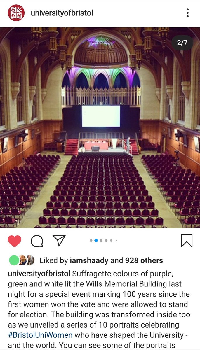 JeSuisAsha's tweet photo. So about a year ago Bristol University decided to change up their 'wall of fame' in wills memorial building which previously only consistent of men btw (mainly ex vice chancellors etc) and added some inspirational women to the mix &amp; I got the wonderful opportunity to be 1 of them https://t.co/E9VO6H7kB9