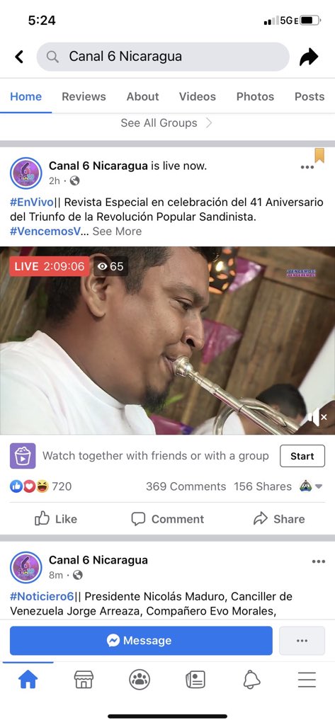 Mmendoza1970's tweet photo. Concierto de @_Fibonacci5 le pega un nocaut a los pobres artistas de a chelín contratados en los canales de la dictadura.
#ContraMarcaAzulyBlanco #LibertadANuestrosPresosPoliticos #NuncaMas19deJULIO #SiempreSera19deAbril https://t.co/BOaPeV0gVq