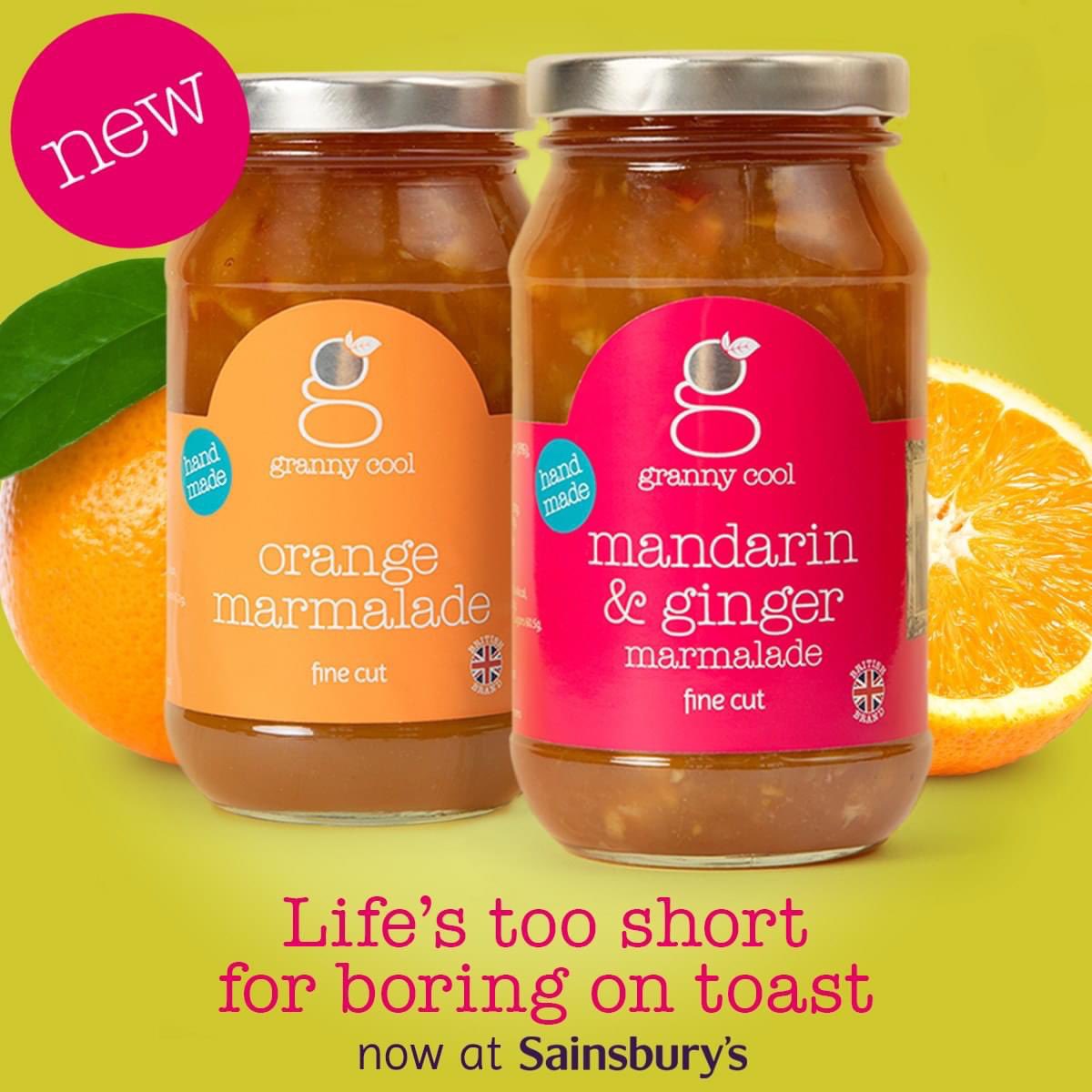 JamesFrith's tweet photo. Iโm very proud to see these new lines from my wifeโs co, Granny Cool @gcoolpreserve now available in @sainsburys #LifesTooShortForBoringOnToast
#GrannyCool https://t.co/UmoWRmwZTO