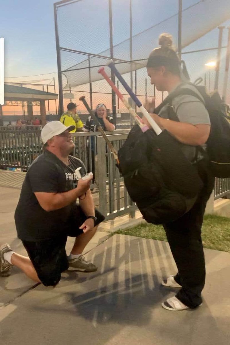 CoachBlank65's tweet photo. Was able to pull off one of the biggest surprises in my life and ask @Courtney_k_15 to marry me. Love you and looking forward to many happy years to come https://t.co/F6eEYD0wTv