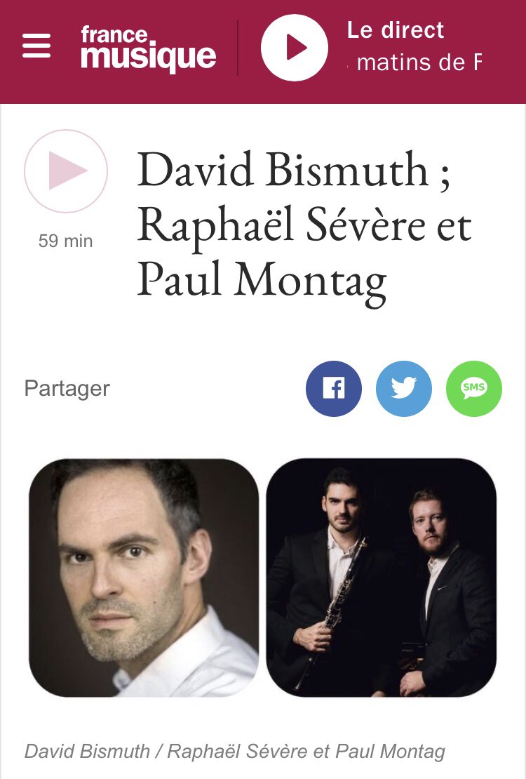 AuConcerts's tweet photo. Demain dans #festival @francemusique et vendredi prochain 24 juillet @AuConcerts #RaphaelSevere avec @Quatuor_Arod #clarinette @Versailles @iledefrance @Spedidam @ADAMI_Artistes @MinistereCC @mc2i_ #bonheur https://t.co/7zrPiFzSmC