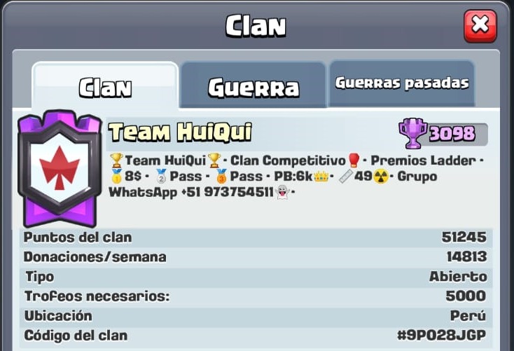 THuiQui's tweet photo. [#THQ #ClashRoyale]

🤑PREMIOS LADDER🤑

Nuestros premios Ladder de la temporada 13 🔥

1° puesto: $8 💵
2° puesto: $5 💵
3° puesto: $5 💵

🚫Requisitos al MD o al wsp de la descripción🚫

Plazo máximo para unirse al clan: Lunes 20 de Julio ✌️

#GoHuiQui
#SimplementeDiferentes https://t.co/Y0t4mohXIB