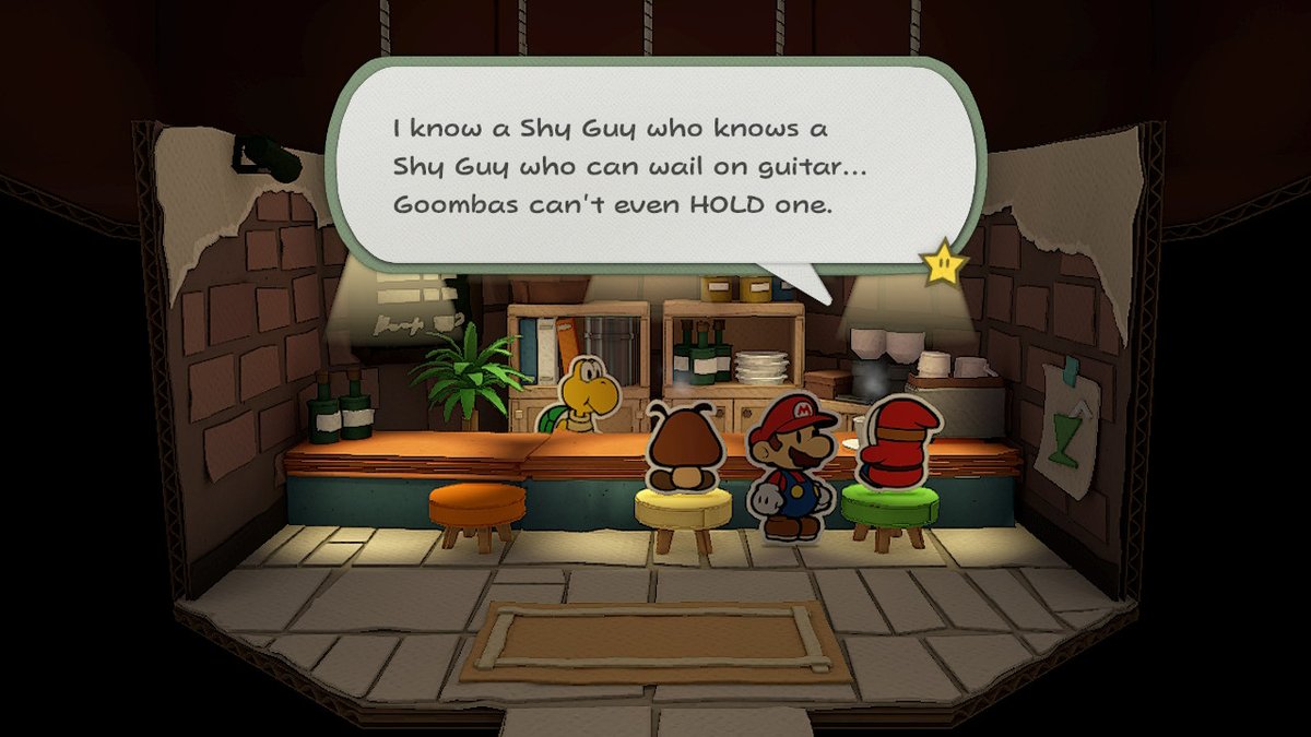ACHaikuClub's tweet photo. Lmao, okay, you can't tell me the person who wrote this didn't watch @lucahjin's LPs of #PaperMario. #MsNoArms #OrigamiKing https://t.co/iUcXN1CCSm