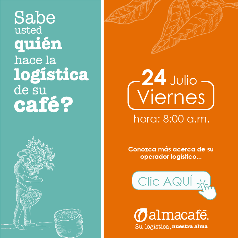 ComiCafeNarino's tweet photo. #narinoinfo #fedecafeteros Cordialmente invitados cafeteros al taller virtual con ALMACAFÉ, próximo viernes 24 de JULIO 8:00 am. en el siguiente enlace:👉https://t.co/C6ERmOqQDc "Sabe usted quién hace la logística de su café" https://t.co/gSjDYJYu5N