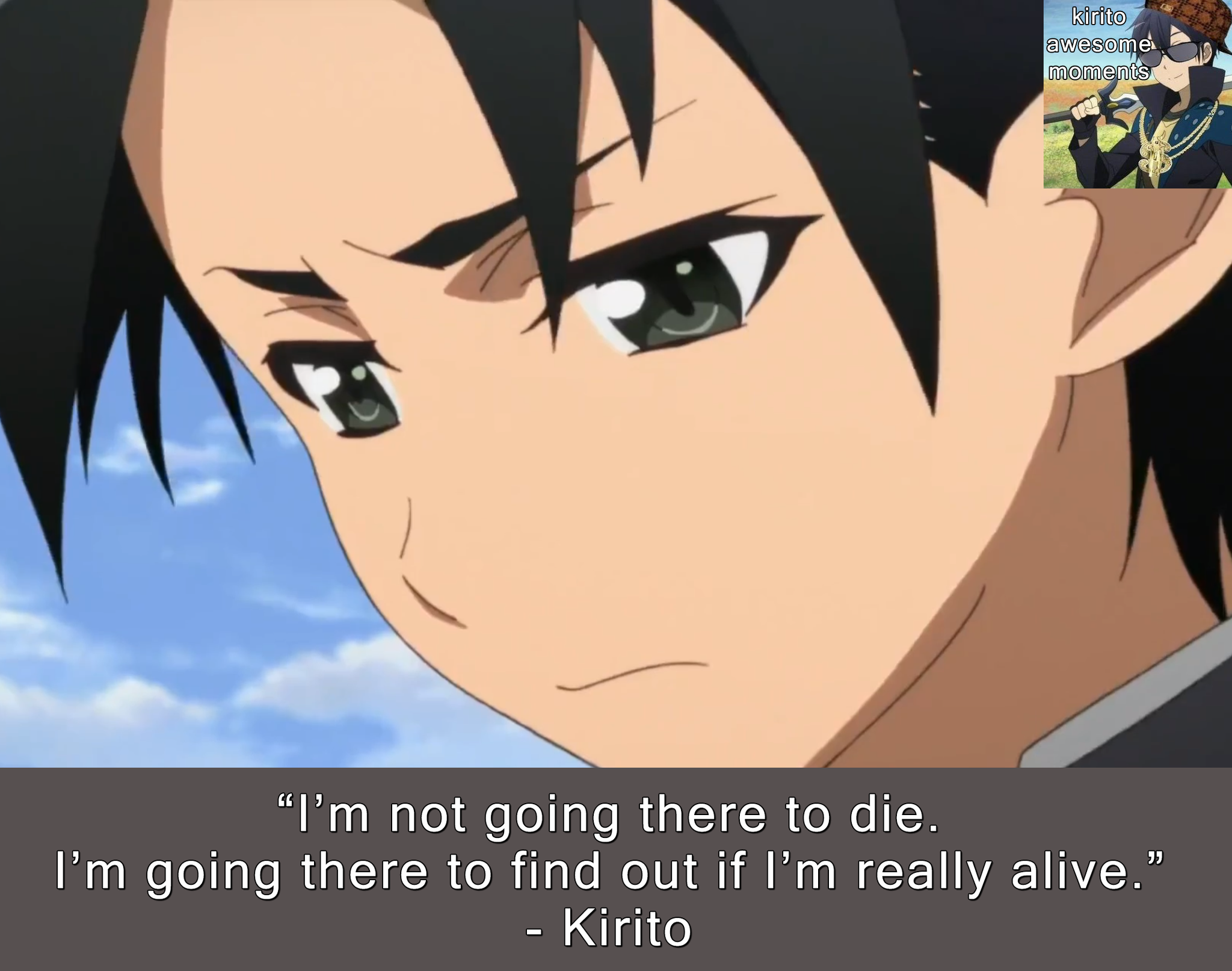 Sword Art Online is a good anime I will die on this hill - Imgflip