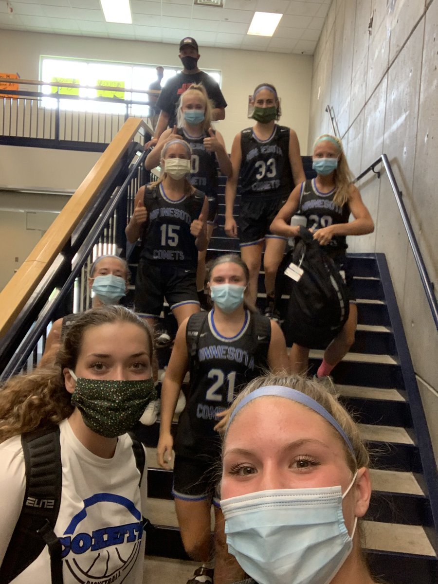 BeckerGBB's tweet photo. First Minnesota AAU tournament for 8 of our Becker ballers. Sophs went 2-2 and Seniors went 3-1. Fun to get back to in state tourneys. Great work this weekend girls! #sweetmasks @AylaBrown05 @DaniNuest @MarenWestin @AlaynaLindquist @CourtneyNuest @megangamble23 @bengtson_julia https://t.co/xB67uzCRAB