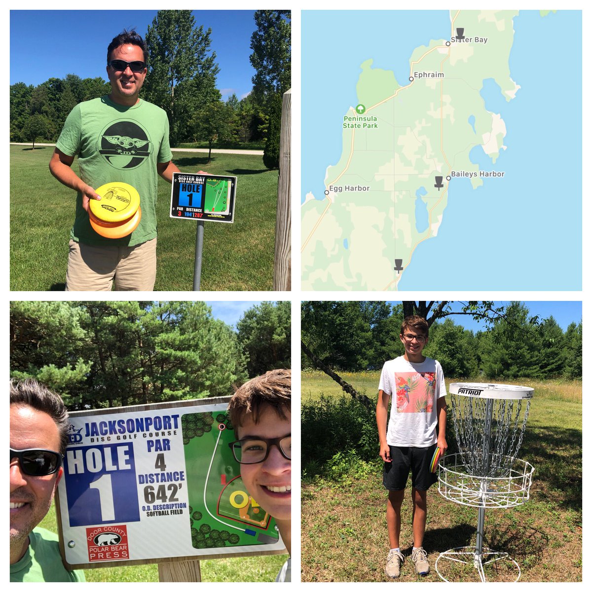 CameronMoreland's tweet photo. How about a little disc golf in #DoorCounty? #Sisterbay #BaileysHarbor #Jacksonport https://t.co/ekMyL474kS