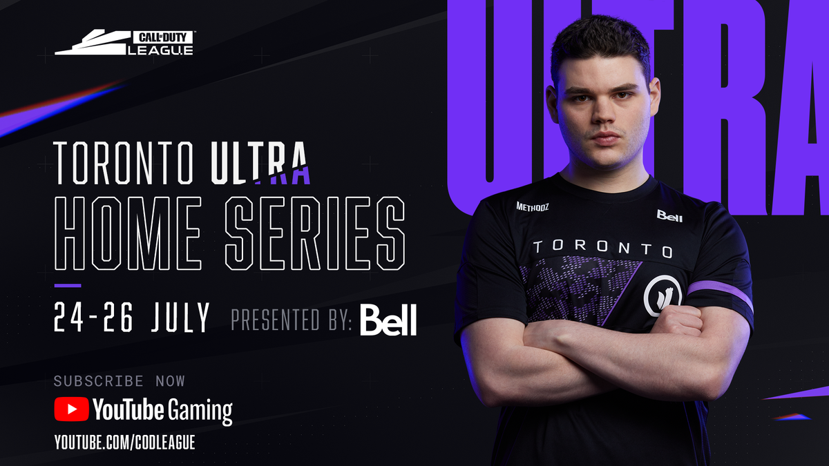 CODLeague's tweet photo. The #CDL2020 regular season comes to a close… join us next weekend for the Toronto Ultra Home Series!

Competing teams:
@TorontoUltra
@ATLFaZe
@DallasEmpire
@Huntsmen
@Mutineers
@OpTicGaming
@ROKKR
@SeattleSurge https://t.co/nbQ8vlMBV2