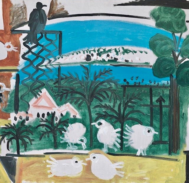 La obra Los pichones (1957) de Picasso invita a mirar más allá de la ventana y del confinamiento. Un cielo vibrante nos anima a reinventarnos en el recorrido   virtual por el museo.  #Sala5 #mteUBA 
<a href="/weberweb/">Verónica Weber</a> 

instagram.com/p/CAMvemElxsR/…