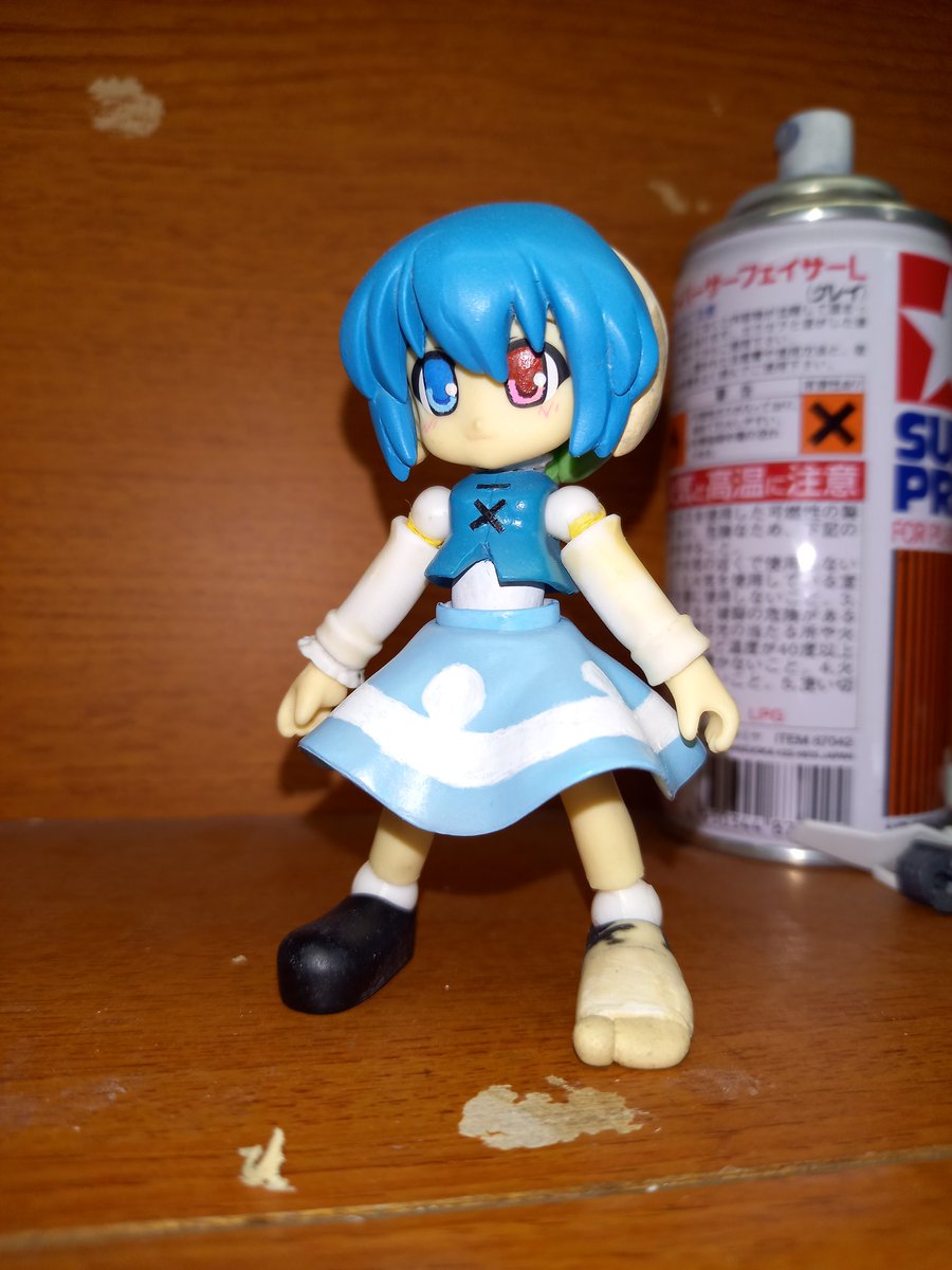 みとナナ 低浮上 東方project まめしき 小傘ちゃん進捗 アイリペを行い 前髪を塗装 靴を裸足に作り替え中 T Co Yqqvrvi18x Twitter