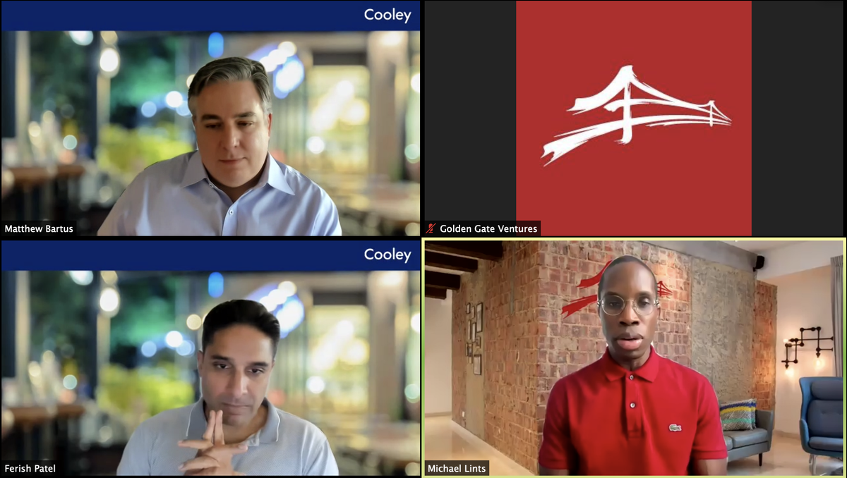 GoldenGateVC's tweet photo. Had an amazing conversation with @mbartus and Ferish Patel of @CooleyLLP on down rounds last Friday. To the 200 folks who tuned in on Zoom and Facebook, thanks for sharing your Friday evening with us 😊
#venturecapital #startup #founders #investors #downrounds #cooley https://t.co/eBNmj2M4Xe