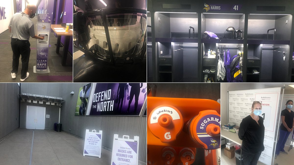 peter_king's tweet photo. As the NFL prepares to play during a pandemic, I flew to Minnesota to see how one team is planning on keeping its players, coaches, employees safe. 

My Football Morning In America column is live:
https://t.co/GrihvNlzps https://t.co/8qm0OaIwFA