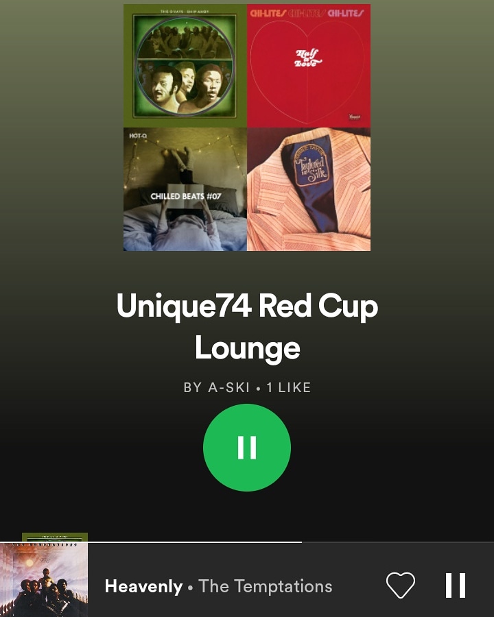 MrUnique74's tweet photo. The title is self explanatory..head over to the Unique74 Red Cup Lounge @spotify..curated by yours truly.. π· #Spotify #contentcreator #djaski #Unique74 https://t.co/SllnBafjQ3