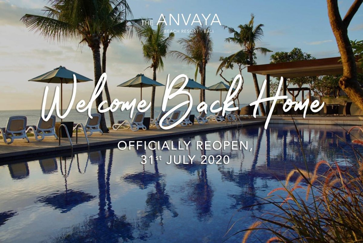 myndplusevent's tweet photo. Wonderful news to heighten your Saturday feelings! I am thrilled and also excited to announce the reopening of The ANVAYA Beach Resort Bali on 31 July 2020.

MYNDPLUS
Event Organizer di Bali 
+62361 4782930
Info@myndplusevent.com
https://t.co/d79kzIBe4x
 
#goodevent #myndplus https://t.co/yQNS6VOfeJ