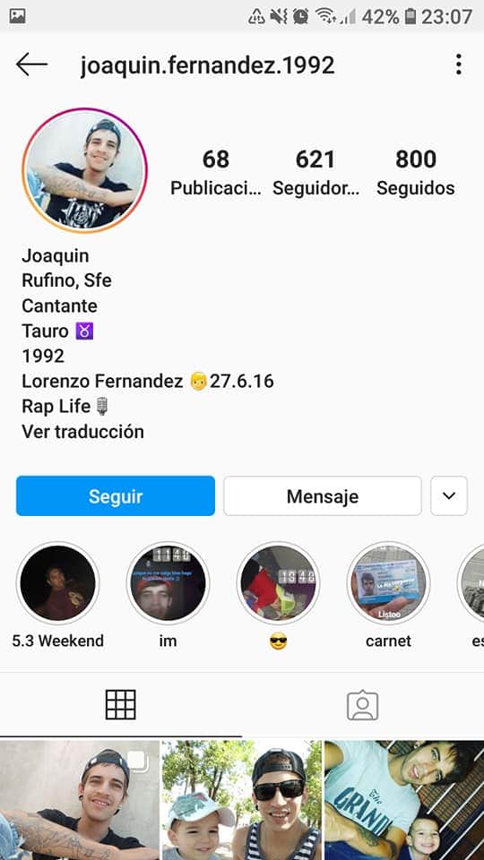 Gabignr's tweet photo. Este muchacho la esta milestando2 a mi hermana con mensajes desagradables. Hasta hizo in IG con fotos de mi hermana para acosarla. Me ayudan a que llegue su imagen hasta Sta Fe? https://t.co/J35Vli3ZLO