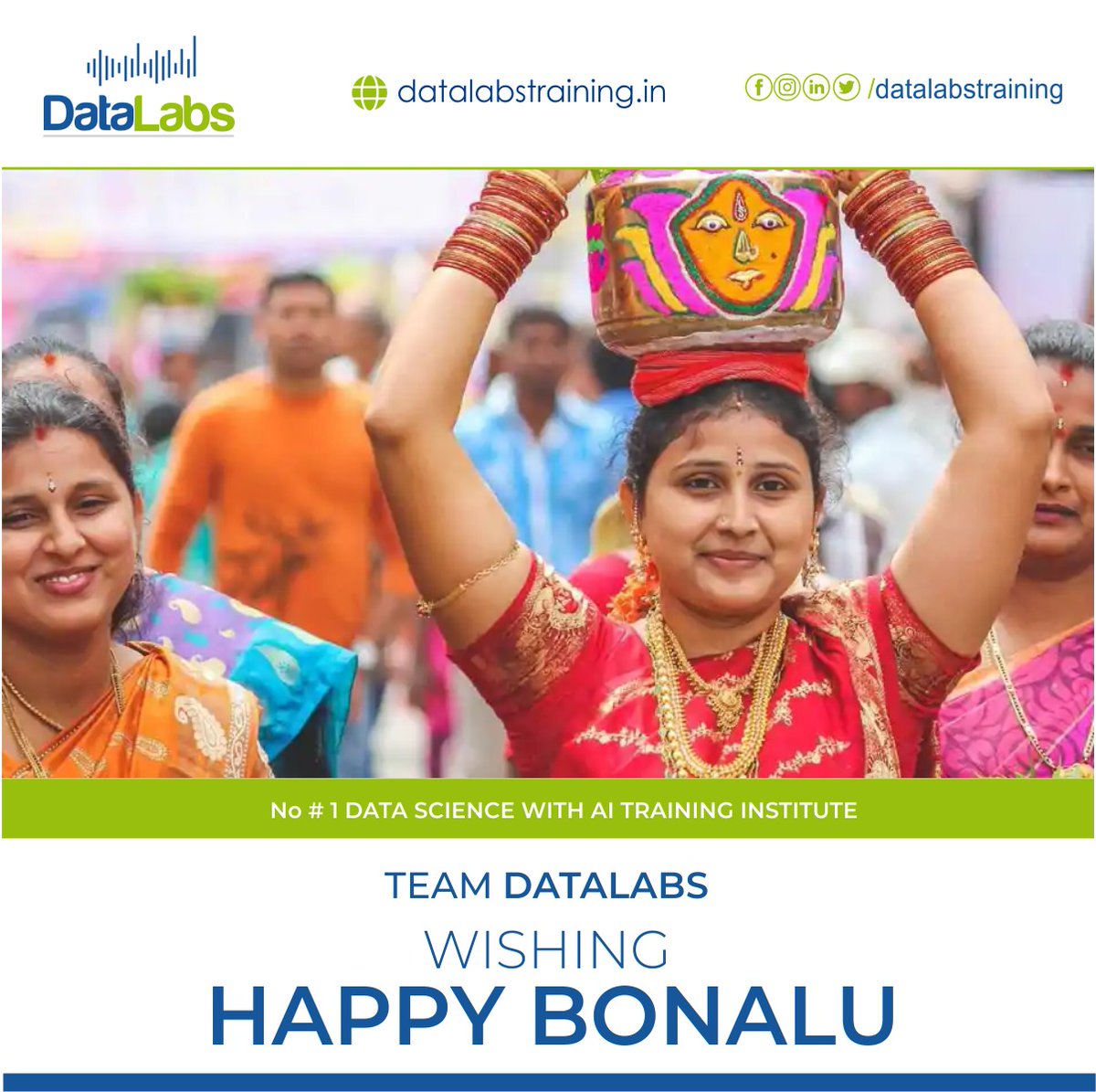 DataLabTraining's tweet image. Team #datalabstraing wishing our students , traineres, well-wishers Happy Bonalu.
Stay home and stay safe