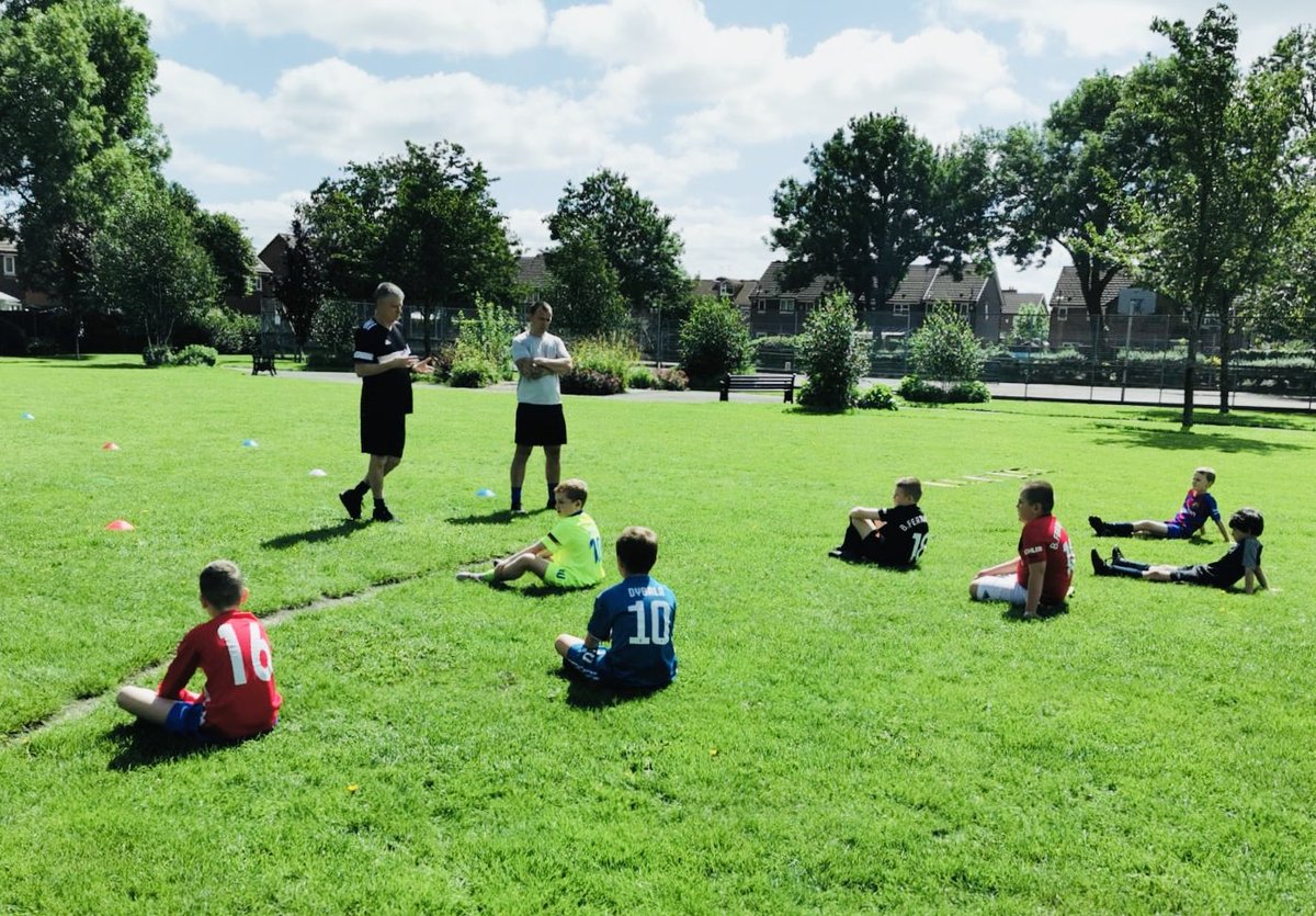 Great to see one of our younger teams back training this weekend #grassroots #footballmatters #keepitsafe