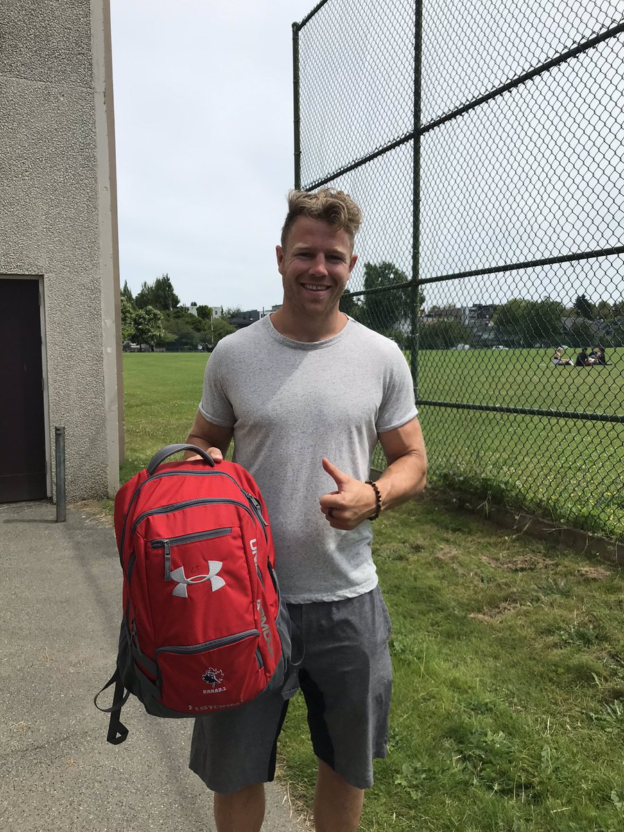 Thanks to Rugby Canada legend and local boy Conor Trainor dropping off a bunch of kit for the Tupper rugby program.  The boys will be super excited!  Thanks Conor!!! <a href="/conort22/">Conor Trainor</a> <a href="/RugbyCanada/">Rugby Canada</a>
