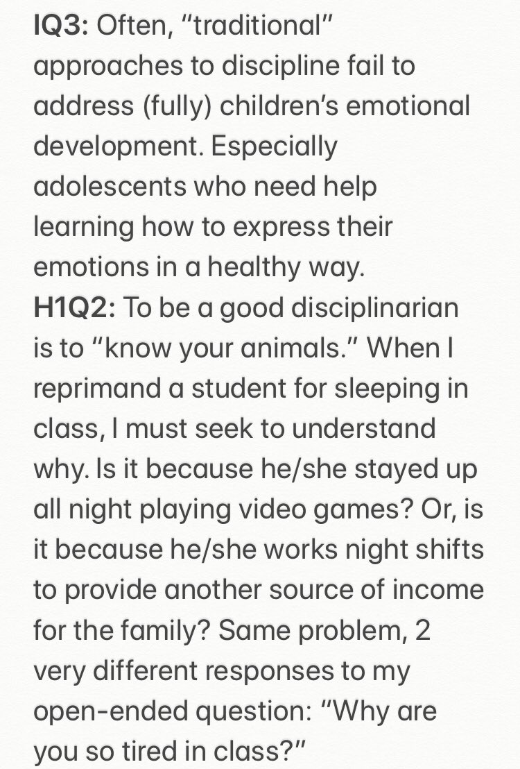 ms_vall16's tweet photo. Accidentally skipped some questions from the beginning of our book study! 🤦🏻‍♀️ Pls excuse this amateur Twitter-user trying her best... 😅
#TigerNationReads #HackingSchoolsDisciplineIHS https://t.co/lnKP1L3Czc