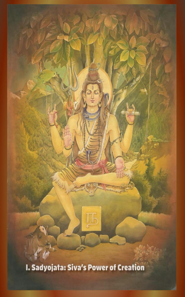 Monday Thread: हर हर महादेव Five Powers Of Bhagwaan Shiv...1.Sadyojata: The Agamas describe Him like a boy with a charming face, besmeared with sandalwood paste, adorned with white flowers.Hand displays the boon-granting varada mudra & another the fear-not Abhaya mudra